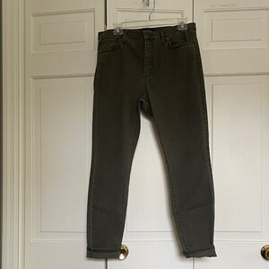 Banana Republic Olive Green Skinny Jeans